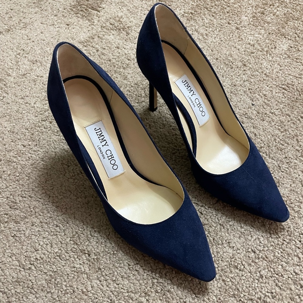 Jimmy Choo velvet pumps